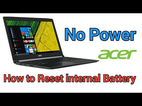 acer internal battery reset